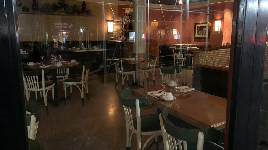 Leeres Café in New York City (USA)