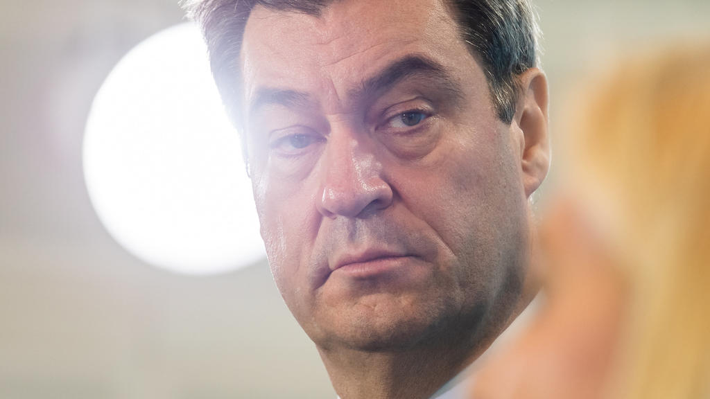 Markus Söder (CSU), Ministerpräsident von Bayern, während einer aktuellen Pressekonferenz in der bayerischen Staatskanzlei. Foto: Peter Kneffel/dpa +++ dpa-Bildfunk +++