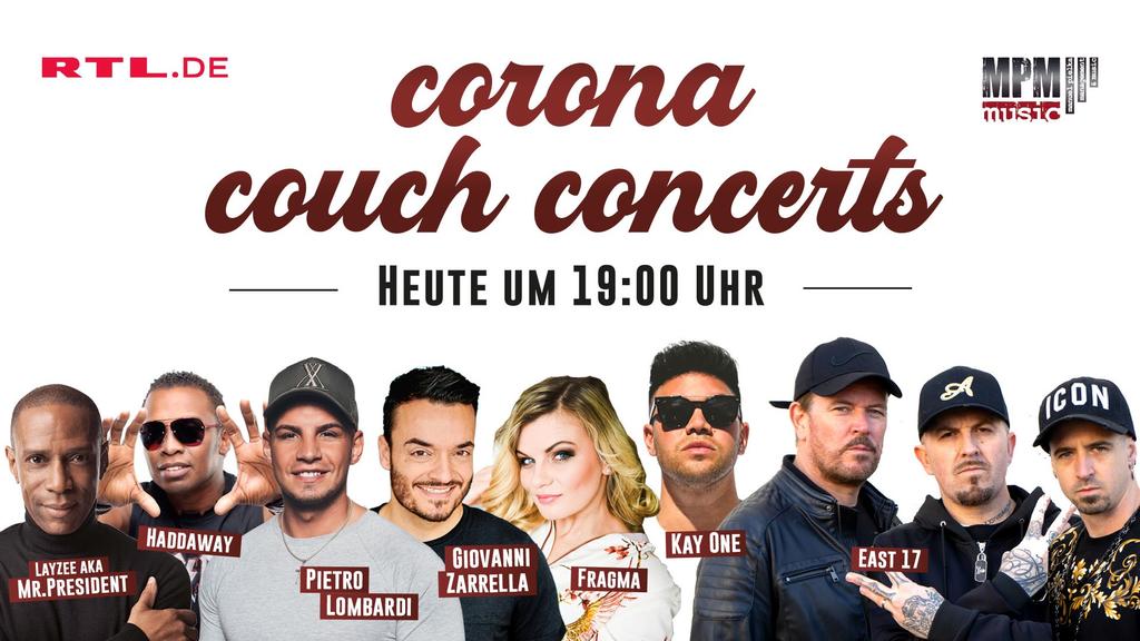 Corona-Couch-Concert bei RTL.de am 26. März ab 19 Uhr.