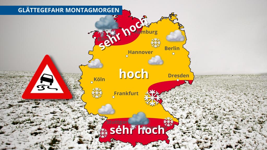 Schnee und Glätte