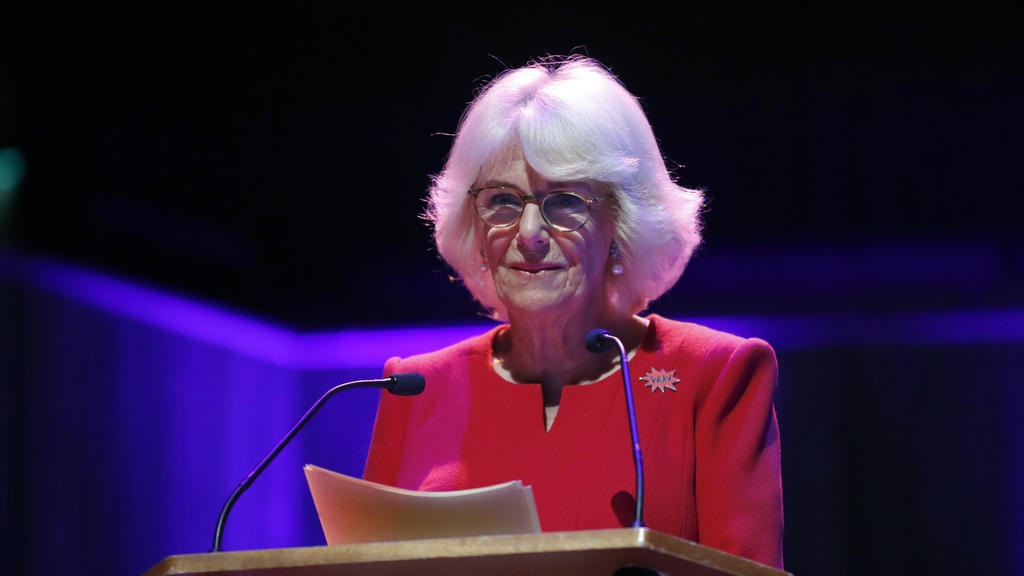 06.03.2020, Großbritannien, London: Herzogin Camilla, Präsidentin der Women of the World (WOW) Foundation, spricht während der Eröffnung des WOW 2020 Festivals im Southbank Center, in dessen Rahmen die Organisation außerdem ihr 10-jähriges Bestehen f
