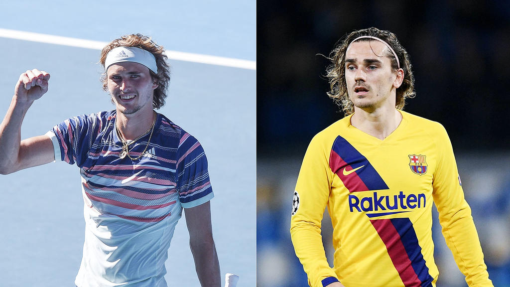 Alex Zverev und Antoine Griezmann