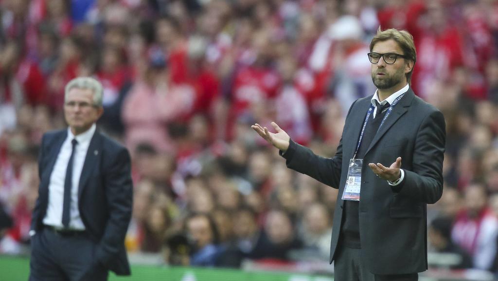 Jupp Heynckes (FC Bayern) und Jürgen Klopp (Borussia Dortmund)