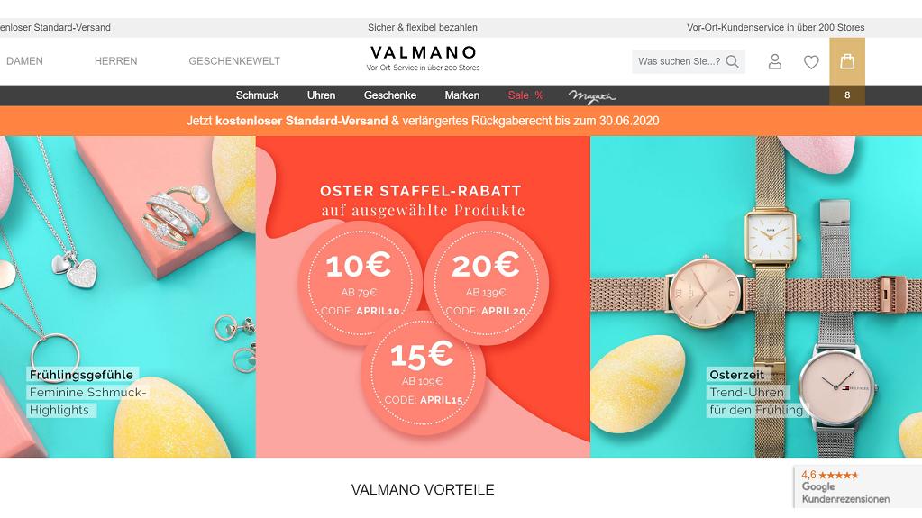 Valmano mit Oster-Angeboten