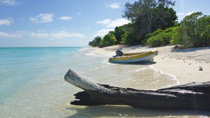 Die Insel North West Island vor der australischen Küste