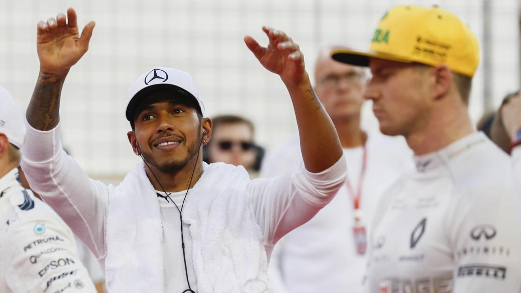 Lewis Hamilton, im Vordergrund: Nico Hülkenberg