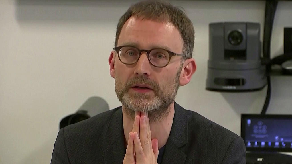 Epidemiologist Neil Ferguson speaks at a news conference in London, Britain January 22, 2020, in this still image taken from video. REUTERS TV via REUTERS