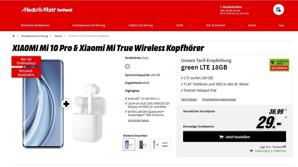 Starkes Tarif-Bundle bei Media Markt
