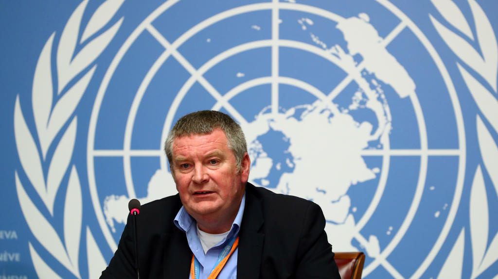 FILE PHOTO: Mike Ryan, Executive Director of the World Health Organisation (WHO), attends a news conference at the United Nations in Geneva, Switzerland May 3, 2019. REUTERS/Denis Balibouse/File Photo