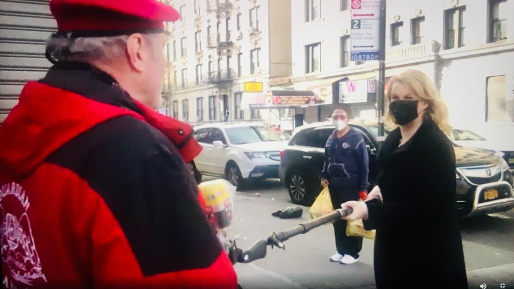 Daniela Hoffmann und Curtis Sliwa