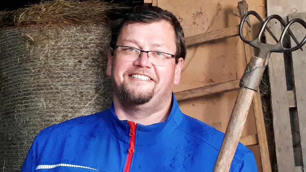 Milchbauer Jan (41) aus Sachsen.