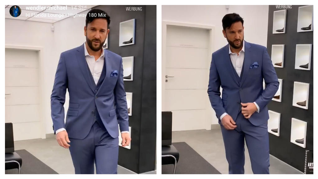 Blau steht dem Wendler gut!