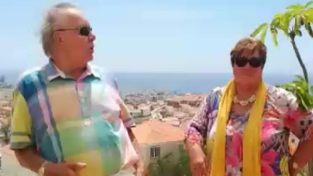 Werner Böhm mit seiner Freundin Helga im April 2020