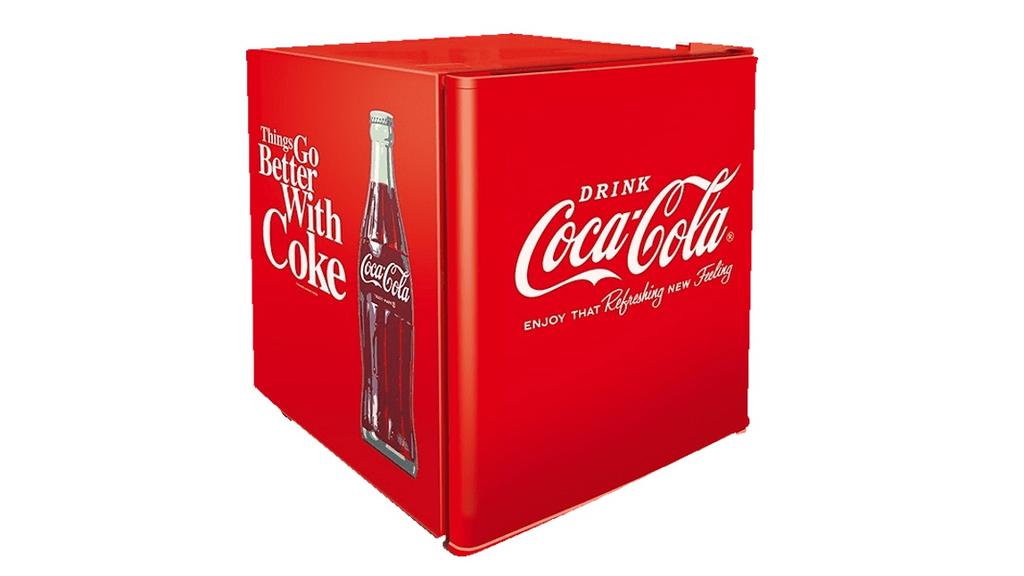 Coca-Cola-Kühlschrank im Retrodesign
