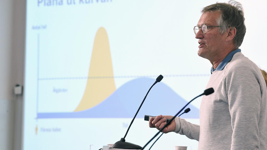 09.06.2020, Schweden, Stockholm: Anders Tegnell, Staatsepidemiologe der schwedischen Gesundheitsbehörde, spricht während einer Pressekonferenz zum Thema Corona-Pandemie. Foto: Fredrik Sandberg/TT NEWS AGENCY/AP/dpa +++ dpa-Bildfunk +++