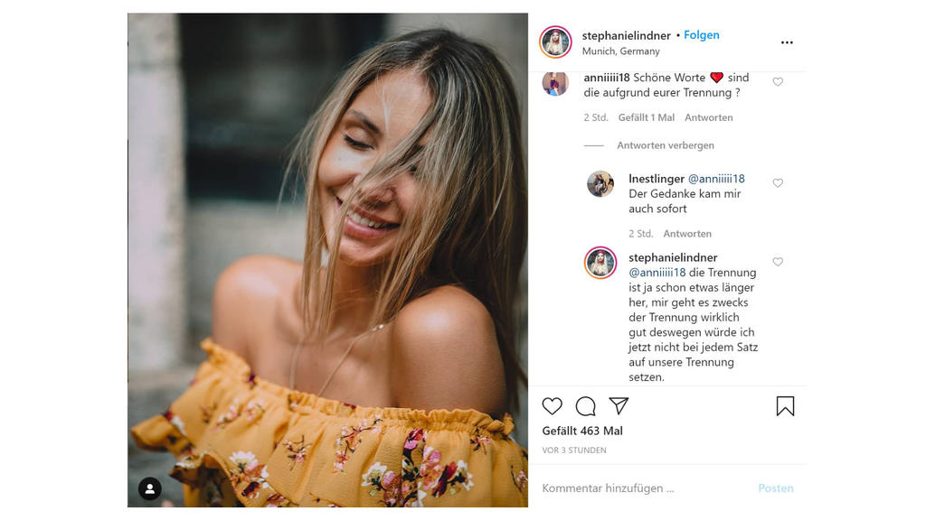 Stephanie bestätigt die Trennung von Michi Bauer