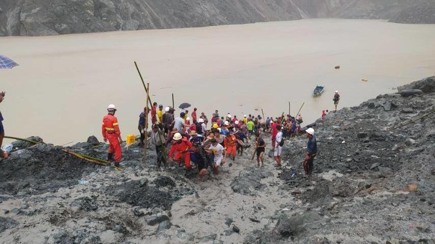 Erdrutsch in Myanmar