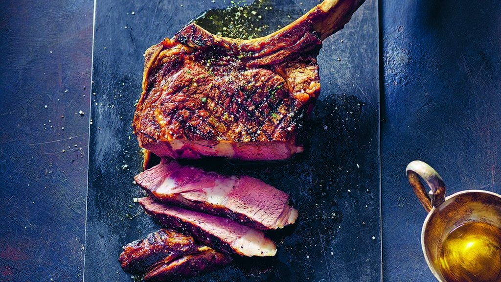 Das Tomahawk-Steak Comanche - fürs Badass-Barbecue der Boss-Hoss-Gang