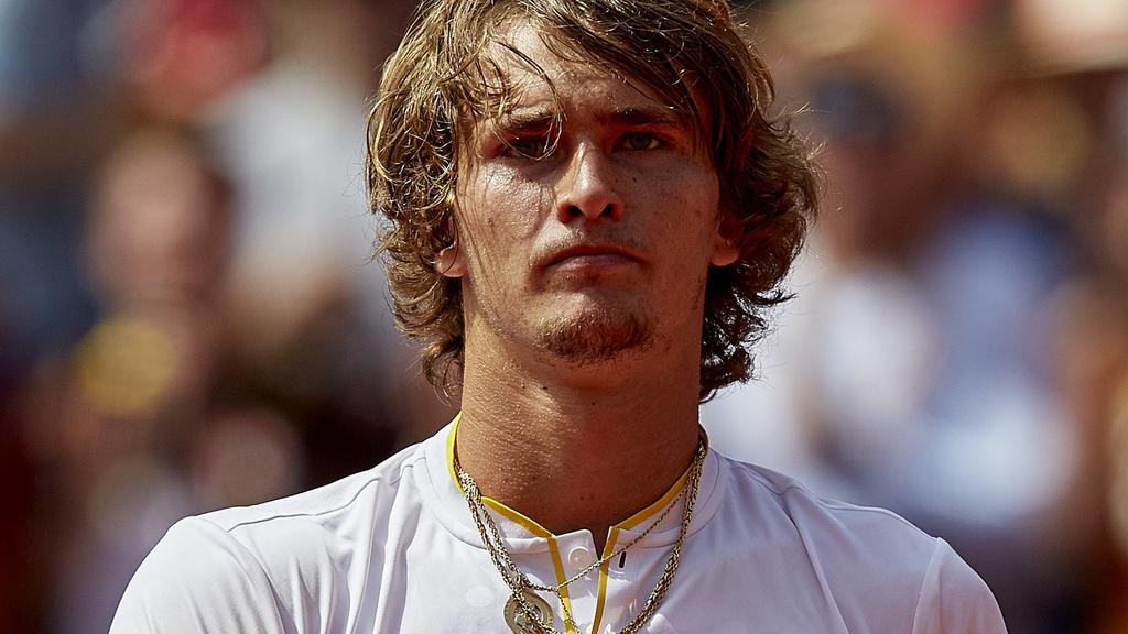 April 6, 2018 - Valencia, Valencia, Spain - Alexander Zverev of Germany celebrates the victory in his match against David Ferrer of Spain during day one of the Davis Cup World Group Quarter Finals match between Spain and Germany at Plaza de Toros de