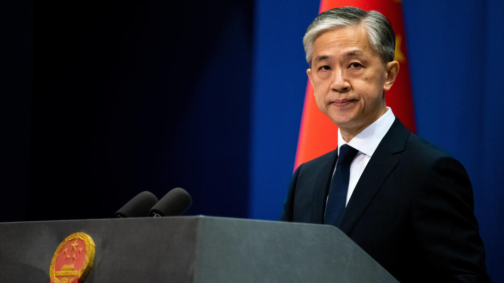 BEIJING, CHINA - JULY 20, 2020: China s new Foreign Ministry spokesperson Wang Wenbin gives a press conference. Artyom Ivanov/TASS PUBLICATIONxINxGERxAUTxONLY TS0E0A3B