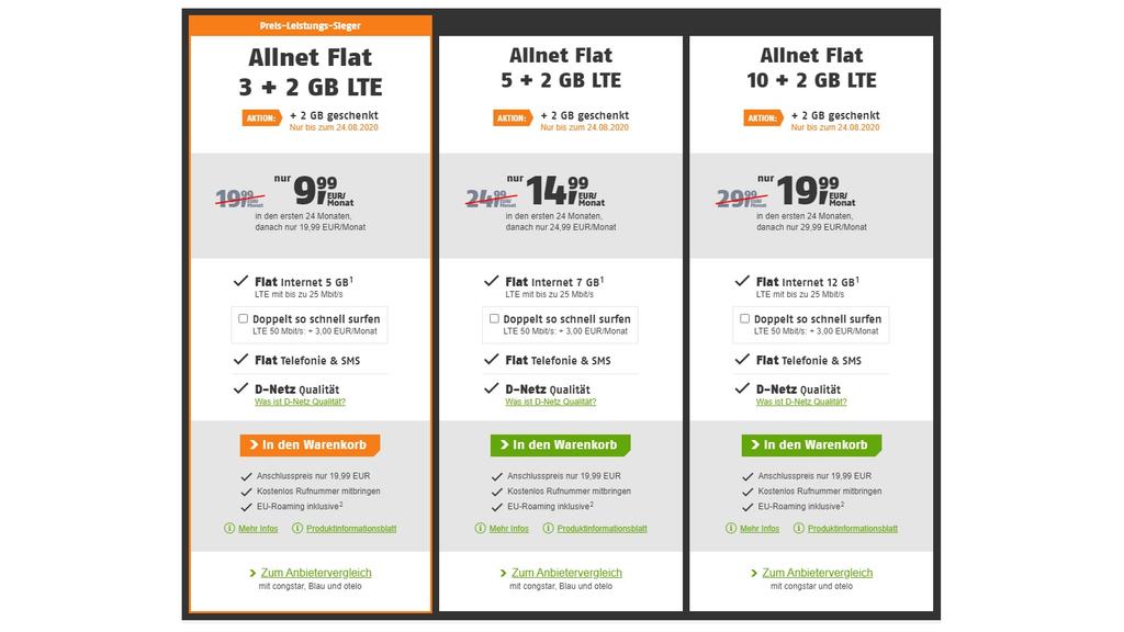Allnet-Flats von Klarmobil