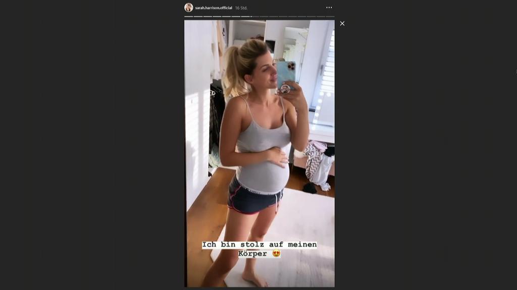 Sarah Harrison ist stolz auf ihren After-Baby-Body.