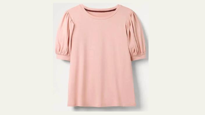 T-Shirt mit Puffärmeln.