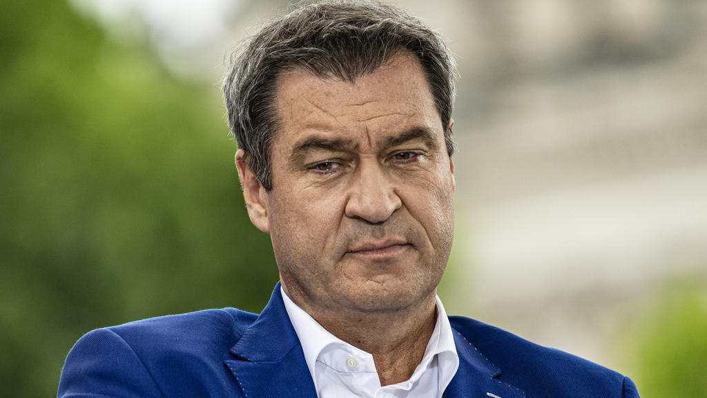 02.08.2020, Berlin: Markus Söder, Vorsitzender der CSU und Ministerpräsident von Bayern, aufgenommen beim ARD-Sommerinterview in der Sendung «Bericht aus Berlin». Foto: Fabian Sommer/dpa +++ dpa-Bildfunk +++