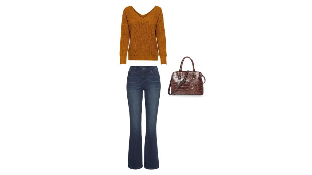 Herbstoutfit rund um den Strickpulli von Only.