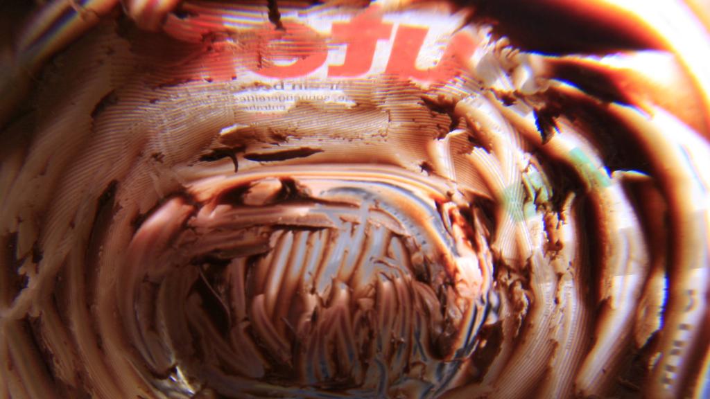 Leeres Nutella-Glas