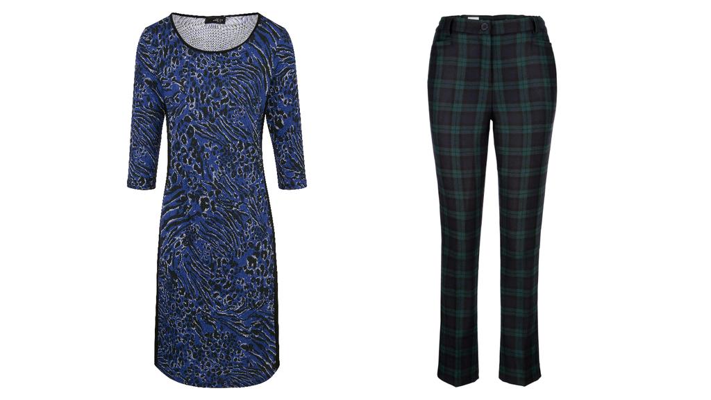 Herbst-Styles in der Trendfarbe Blau