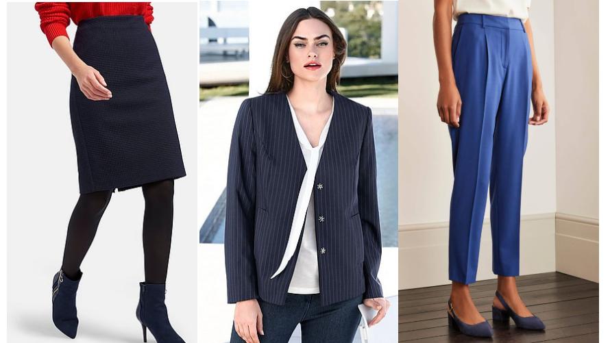 Herbst-Styles in der Trendfarbe Blau