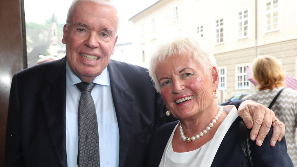 Klaus Michael Kühne mit Ehefrau Christine