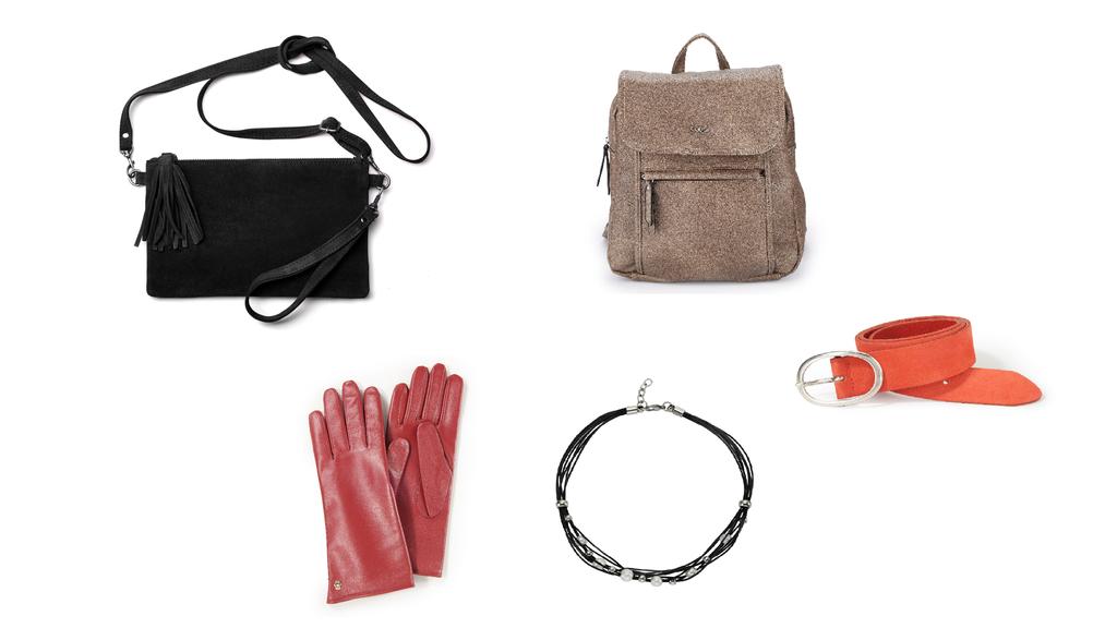 Ledermode Accessoires aus Leder