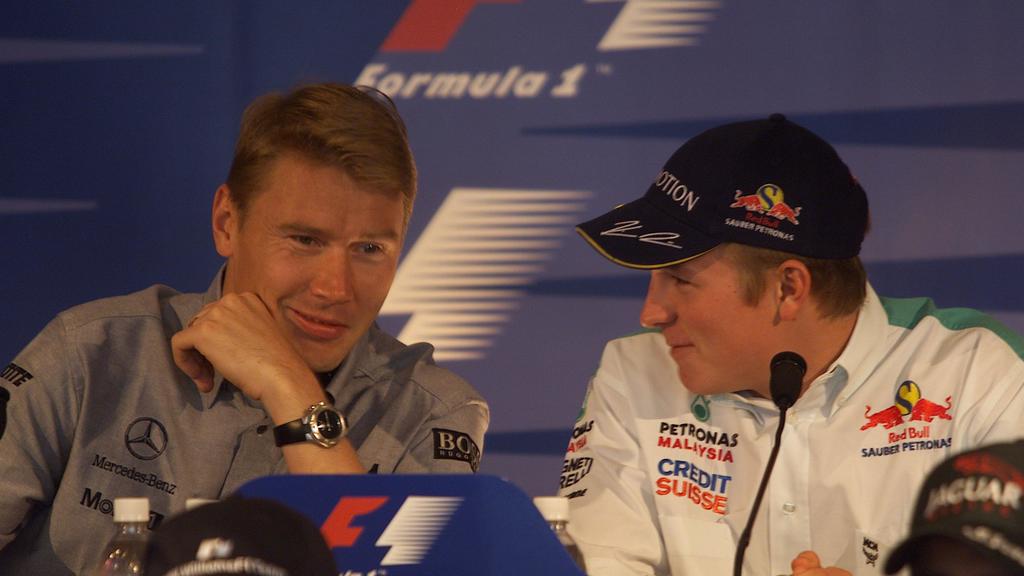 Mika Häkkinen und Kimi Räikkönen, 2001