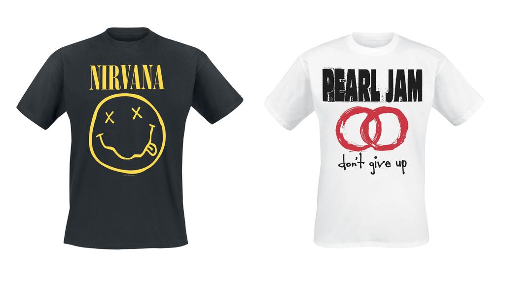 Grunge-Bandshirts für den authentischen Style