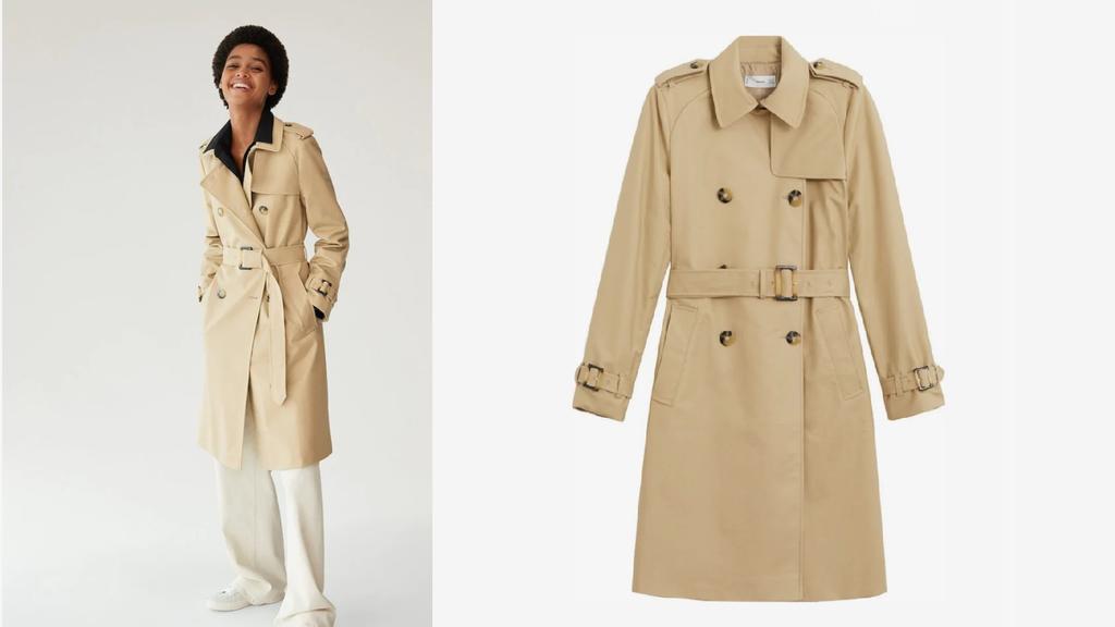 Beiger Trenchcoat von Mango