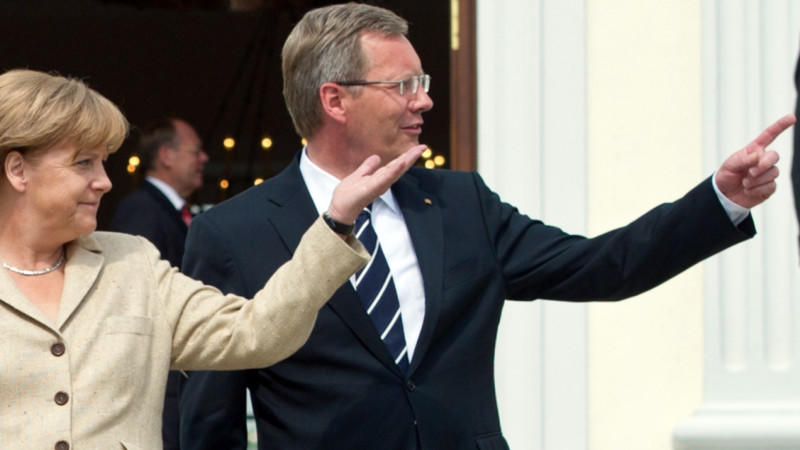 Bundeskanzlerin Angela Merkel und 'ihr' Präsident Christian Wulff.