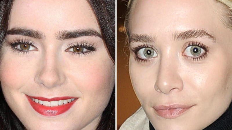 Lily Collins Vs Ashley Olsen Wer Hat Die Gruseligeren Augenbrauen