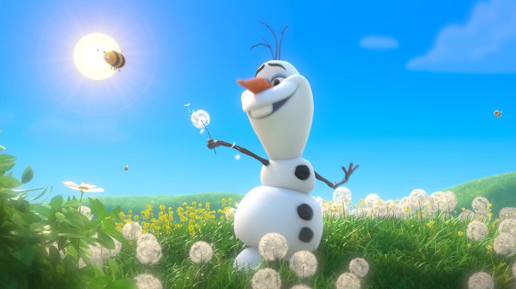 Die Eiskönigin - Völlig Unverfroren: Schneemann Olaf wünscht sich nichts sehnlicher, als endlich einmal einen Sommer zu erleben. Dass sein Schneekörper sich mit der Hitze nicht gut vertragen würde, ist für den gutherzigen Träumer nebensächlich.