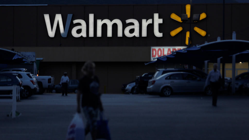The logo of Walmart is seen in one of their stores in Monterrey, Mexico November 28, 2016. Picture taken November 28, 2016. REUTERS/Daniel Becerril
