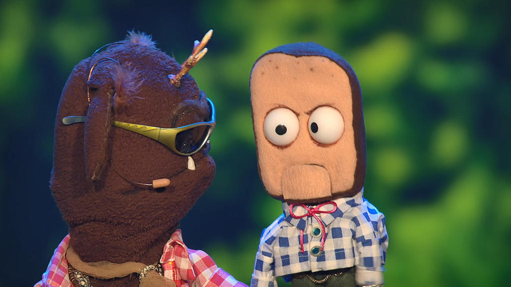 "Die Puppenstars": Joe Heinrichs Puppen "Wolpert" und "Leberkäs-Bob"