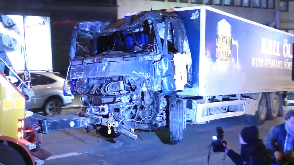 Todes-Lkw von Stockholm