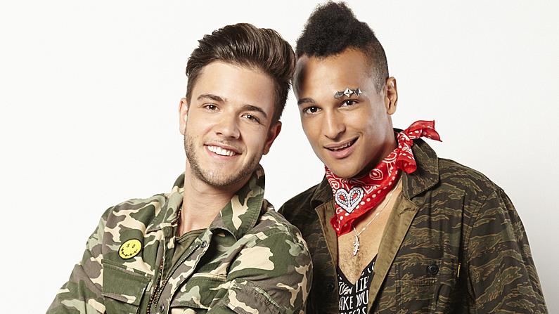 Die Sänger Luca Hänni und Prince Damien.