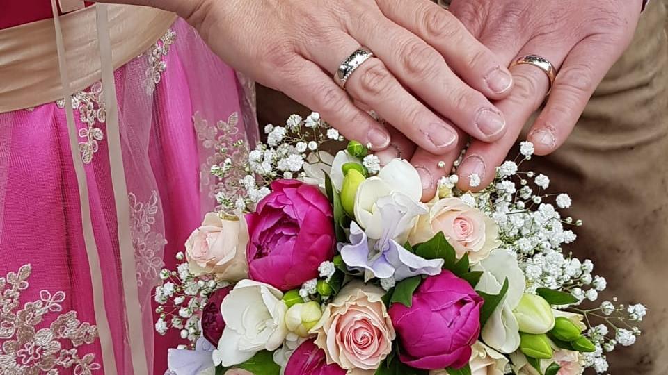 Haben 'Ja' gesagt: Benny und Nadine