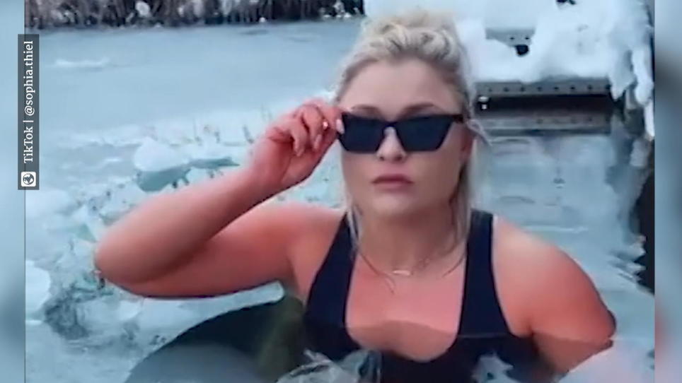 Sophia Thiel Eiszeit Nach Der Auszeit Sexy Bad Im Schwarzen Bikini