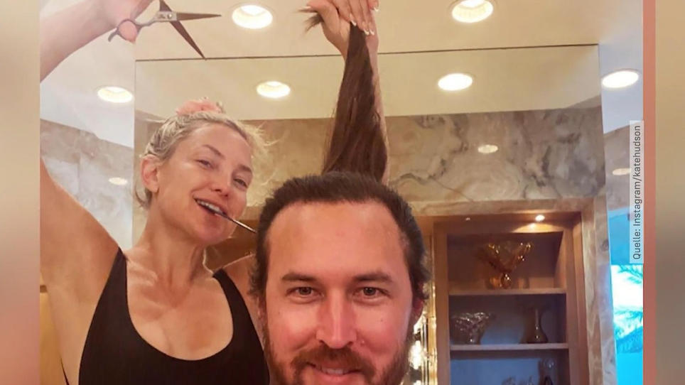 Kate Hudson Schneidet Ihrem Partner Danny Fujikawa Die Rockstar Mahne Ab